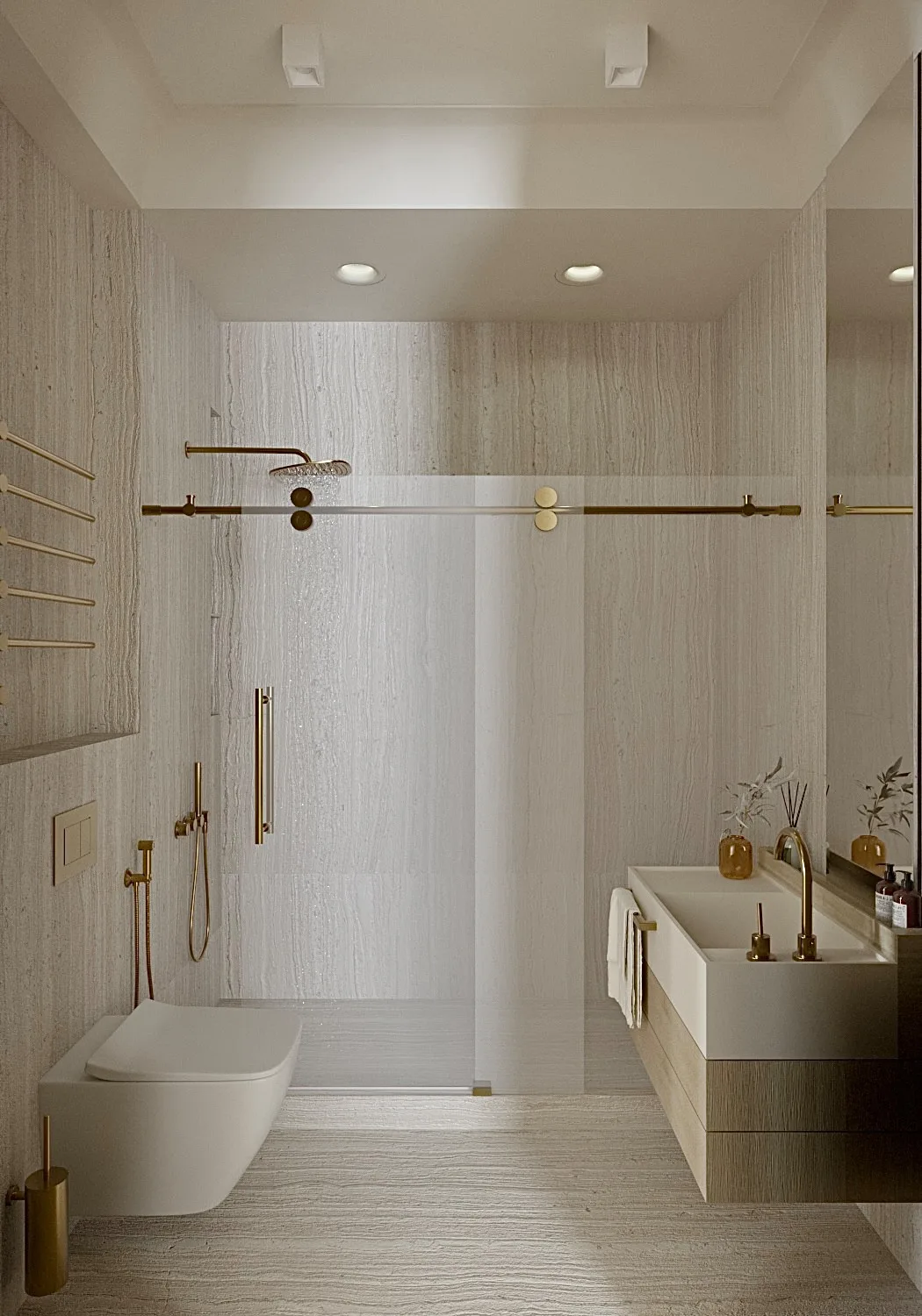 Air. Shower Room, interior design project