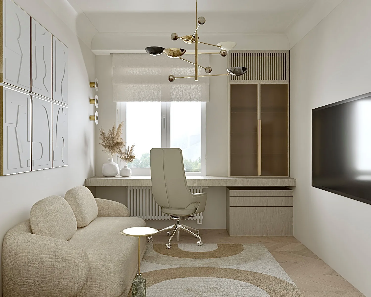 Air. Home Office, interior design project