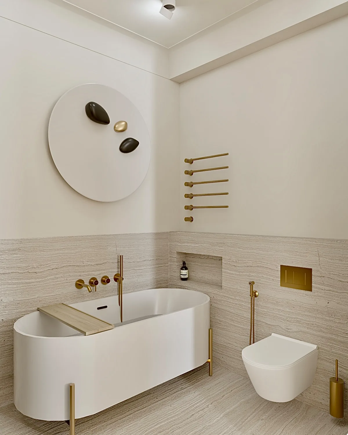 Air. Master Bathroom, interior design project