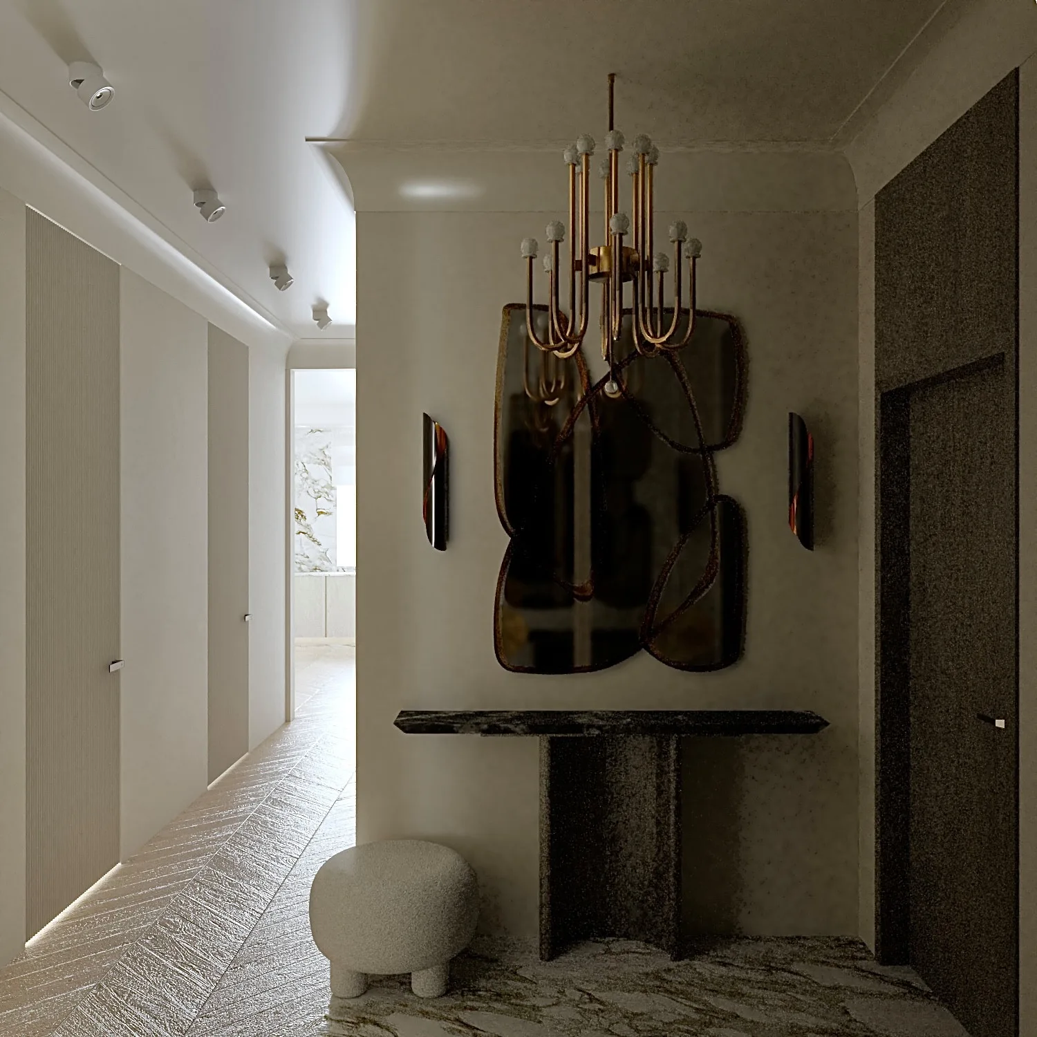 Air. Entrance Hall, interior design project