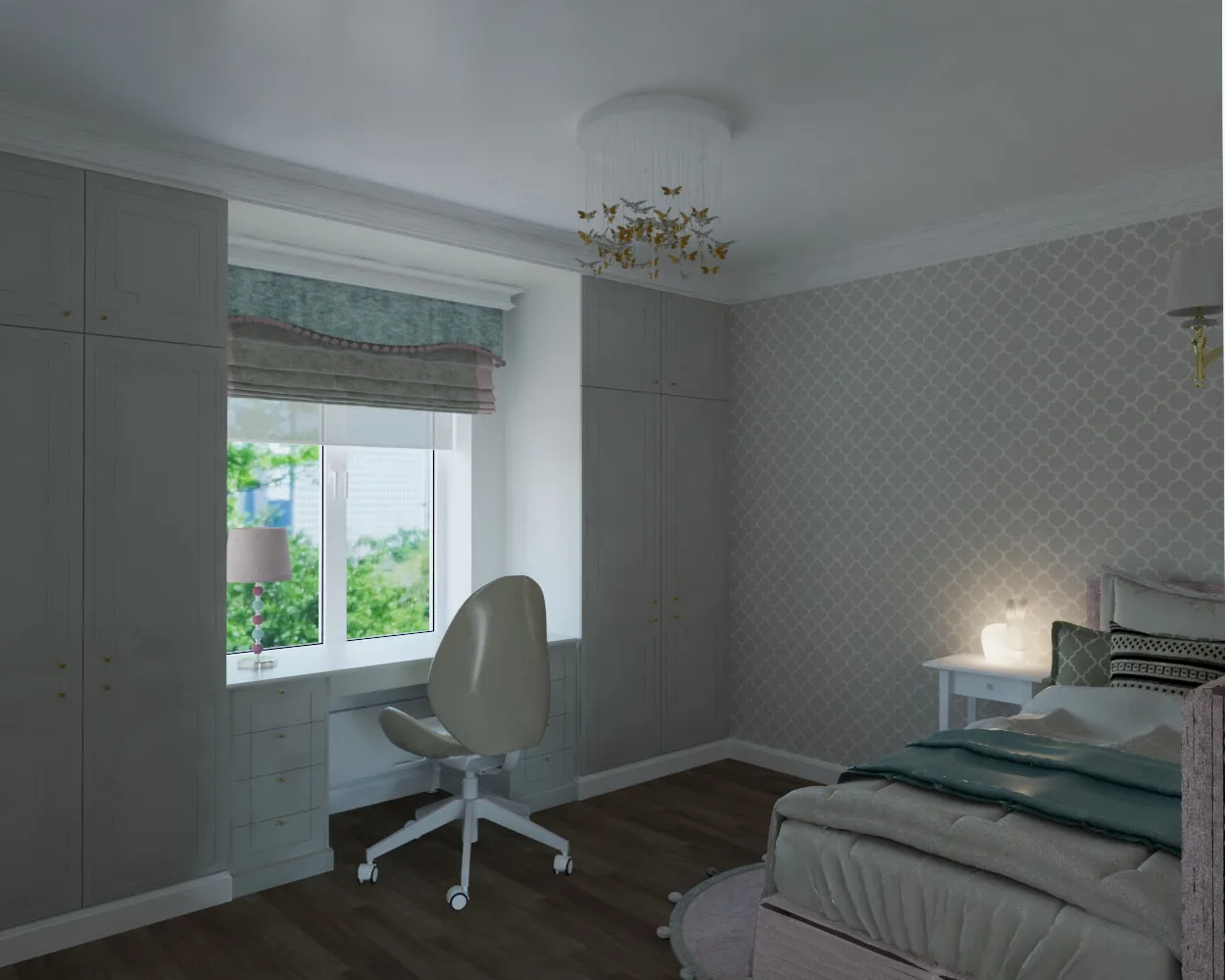 Vidny. Daughter's Room, interior design project