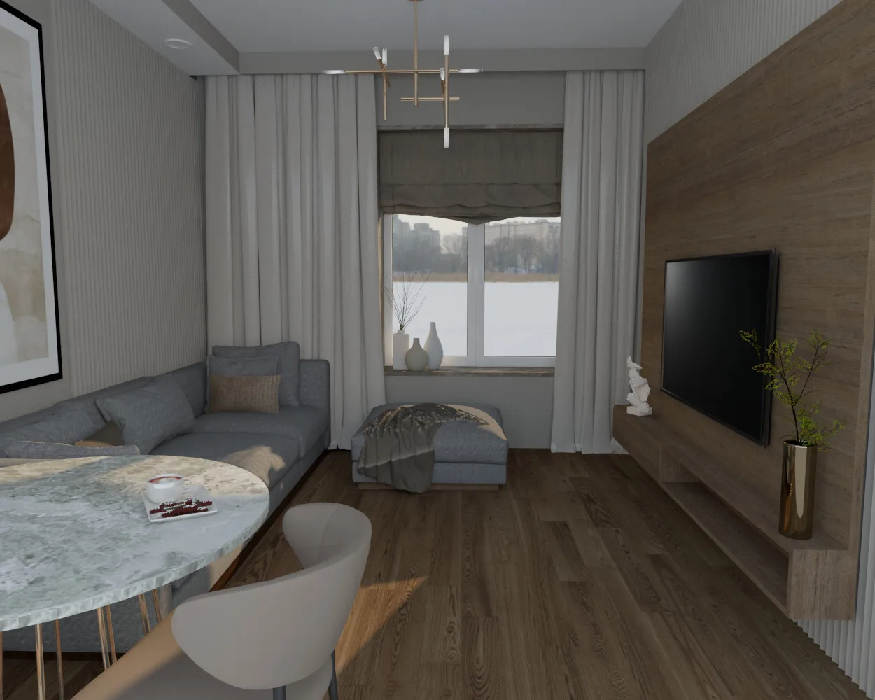 Vivaldi. Living Room, interior design project