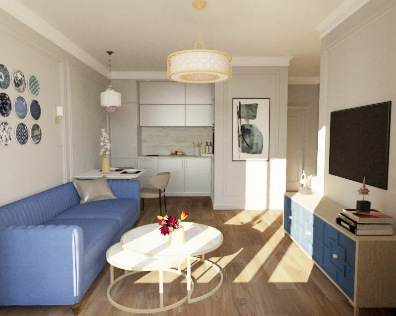 Evrobereg. Kitchen & Living Room