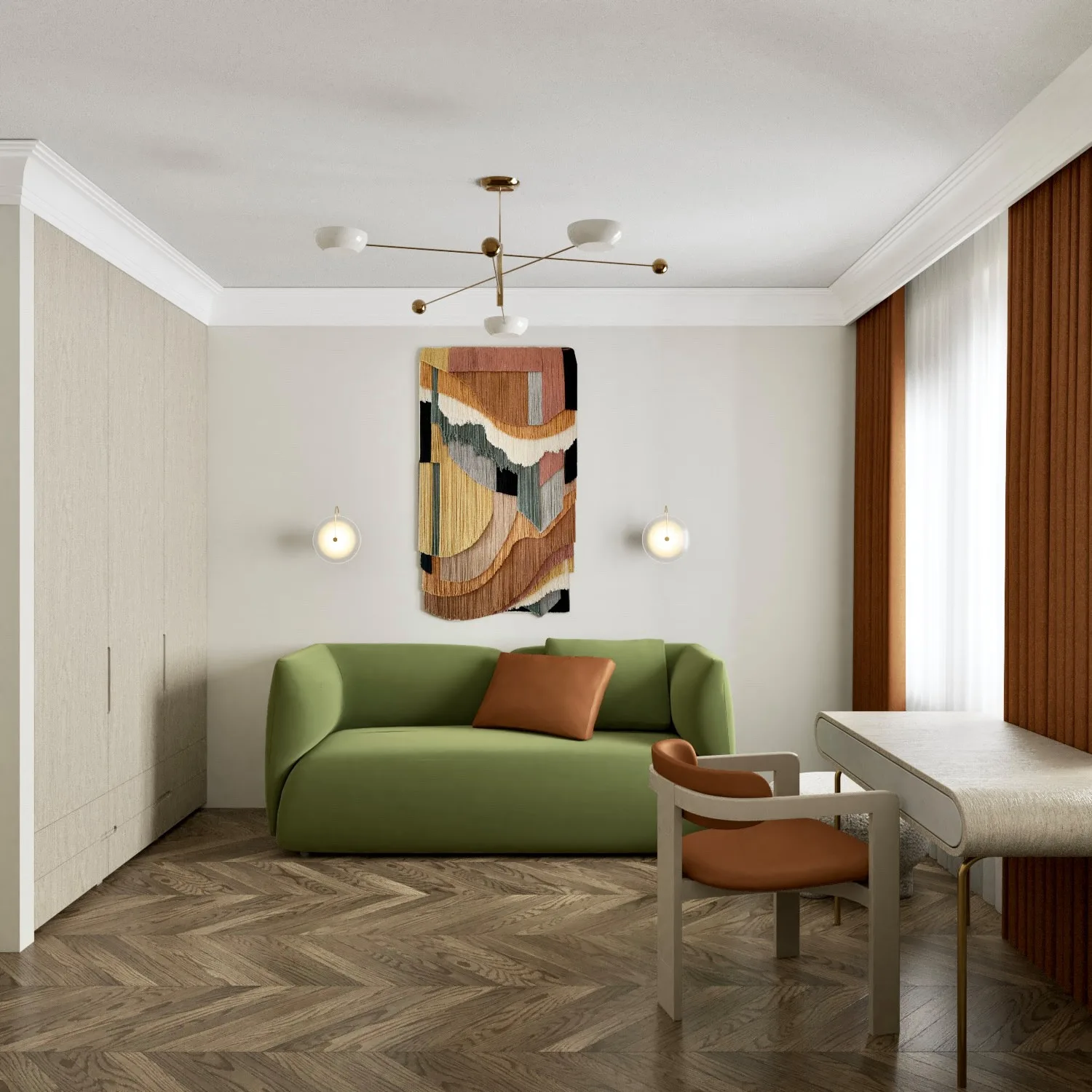 Patrushevo Apartment. Children's Room, interior design project