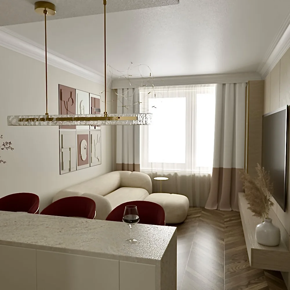 Patrushevo Apartment. Living Room