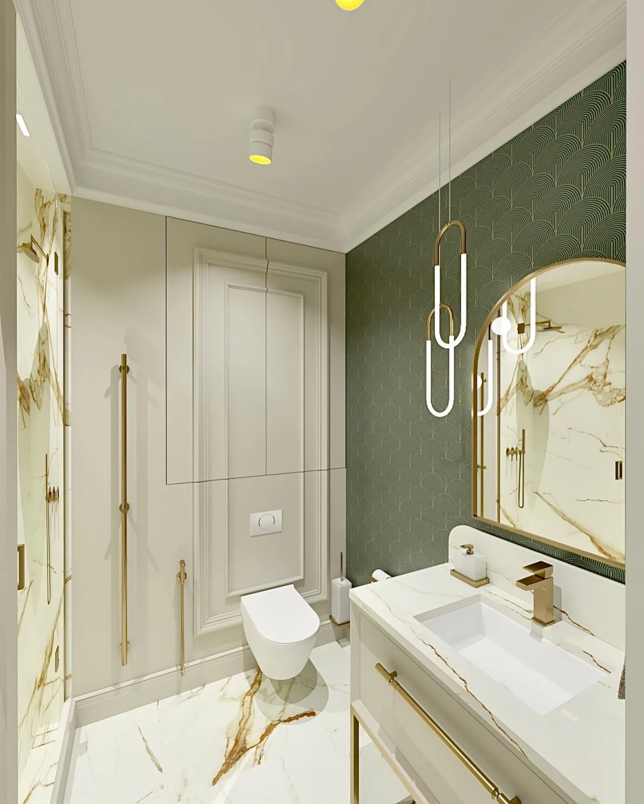 Parizien WC, interior design project