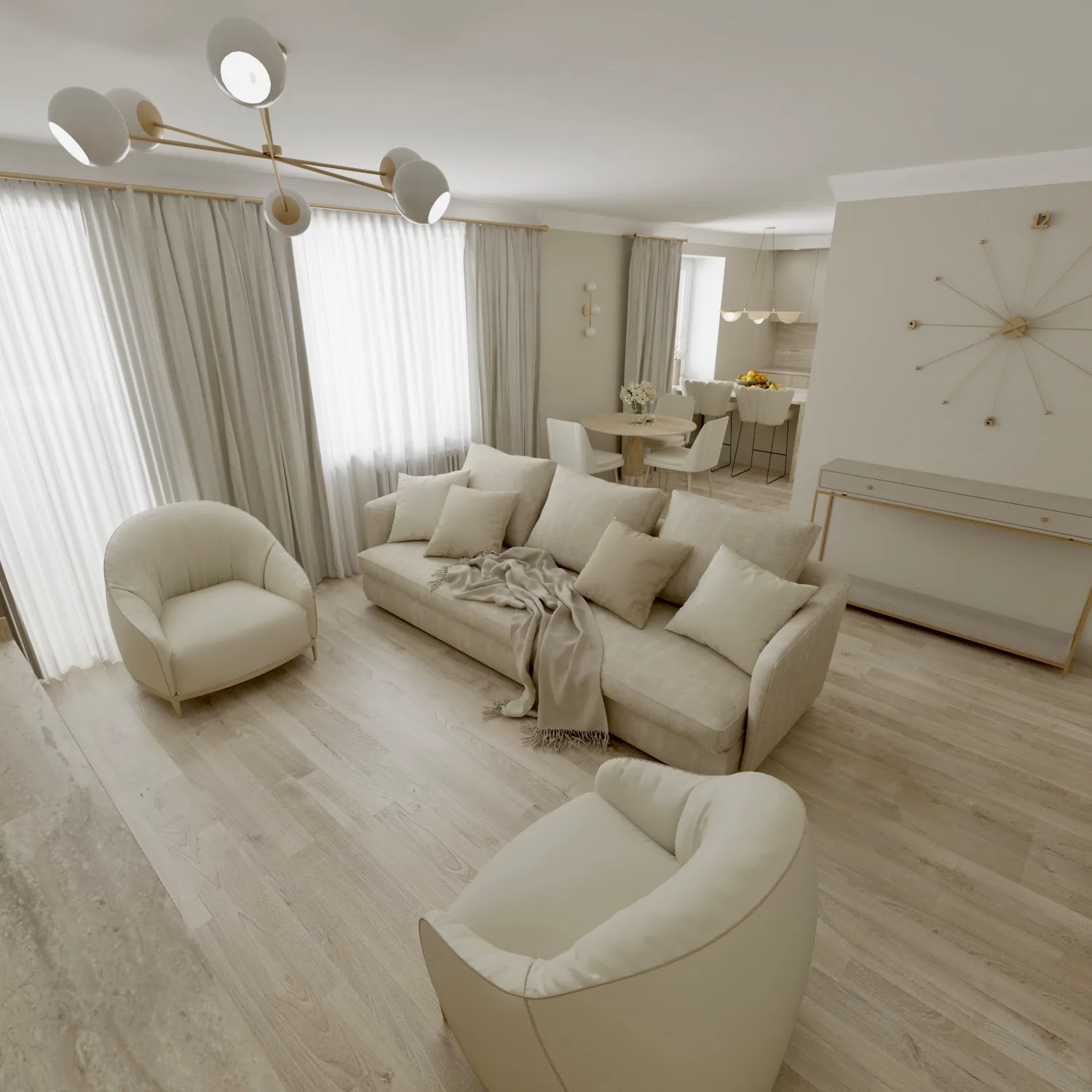 Vanilnoe Nebo Living Room