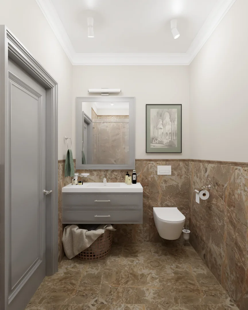 Evrobereg Bathroom, interior design project